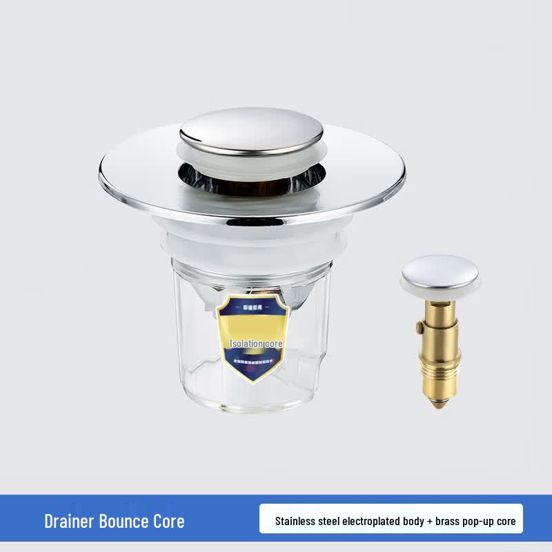 Stainless Steel Electroplated Pop-Up Basin Drain Stopper (2-Pack)