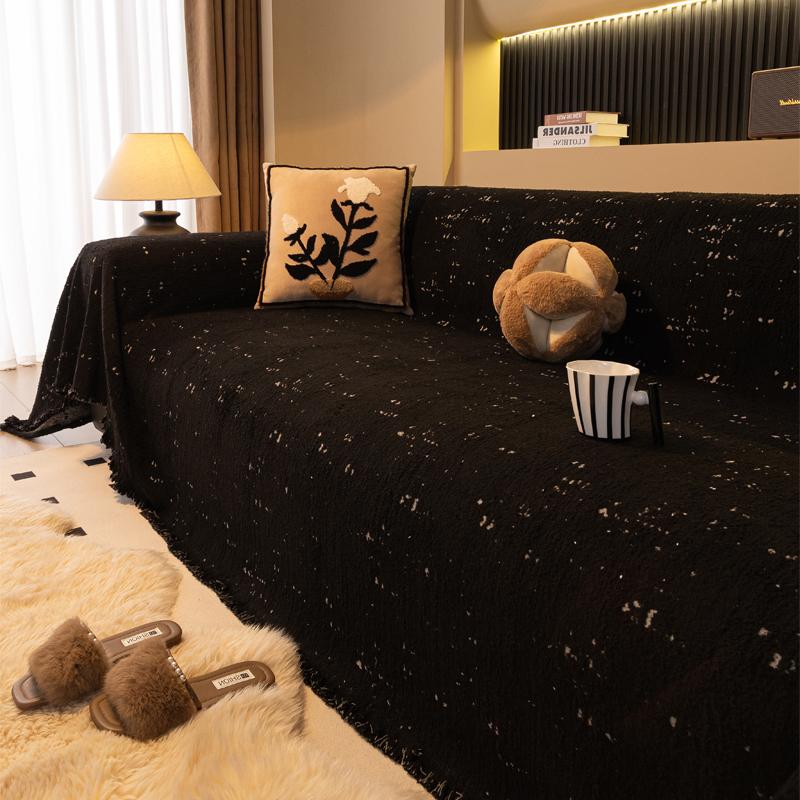 

Classic Red Sofa Cover Thick Chenille Full Cover Cat Resistant for 2 3 4 Seater Sofa Cat Proof 130x180cm