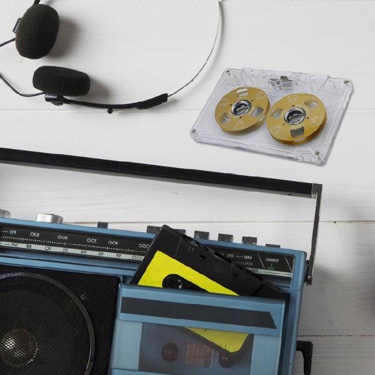 Double-sided Design Empty Tape Metal Cassette Blank Tape Can Record 45 Minutes Professional Blank Cassette Tape