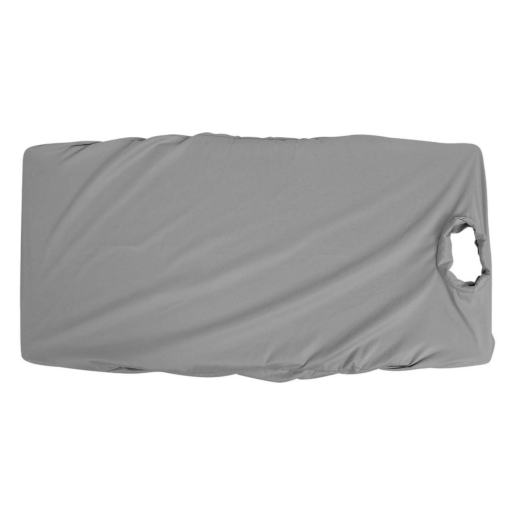 Massage Bed Cover Professional Soft Breathable Washable Knitted Cotton Spa Couch Sheet Face Hole Comfortable Table Cover