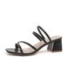 Fashion 2025 Summer Women's Sandals Casual Female Slippers Fashion Sexy Female Shoes Square Heel Open Toe Ankle Strap Sandals Sandalias