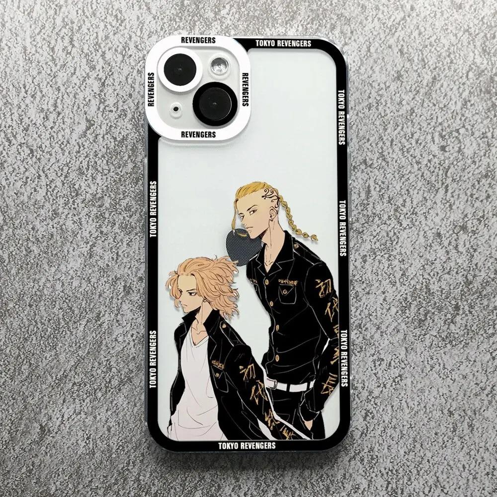 Tokyo Revengers Anime Phone Case For iPhone 16 15 14 13 12 11 Pro Max XS X XR 7 8 SE Covers Transparent Fundas