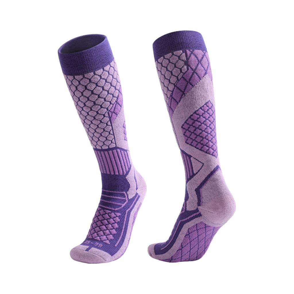 Winter Thermal Ski Socks for Men Women with Compression Support Quick-Dry Anti-Slip Hiking Snowboard Socks 1 Pair