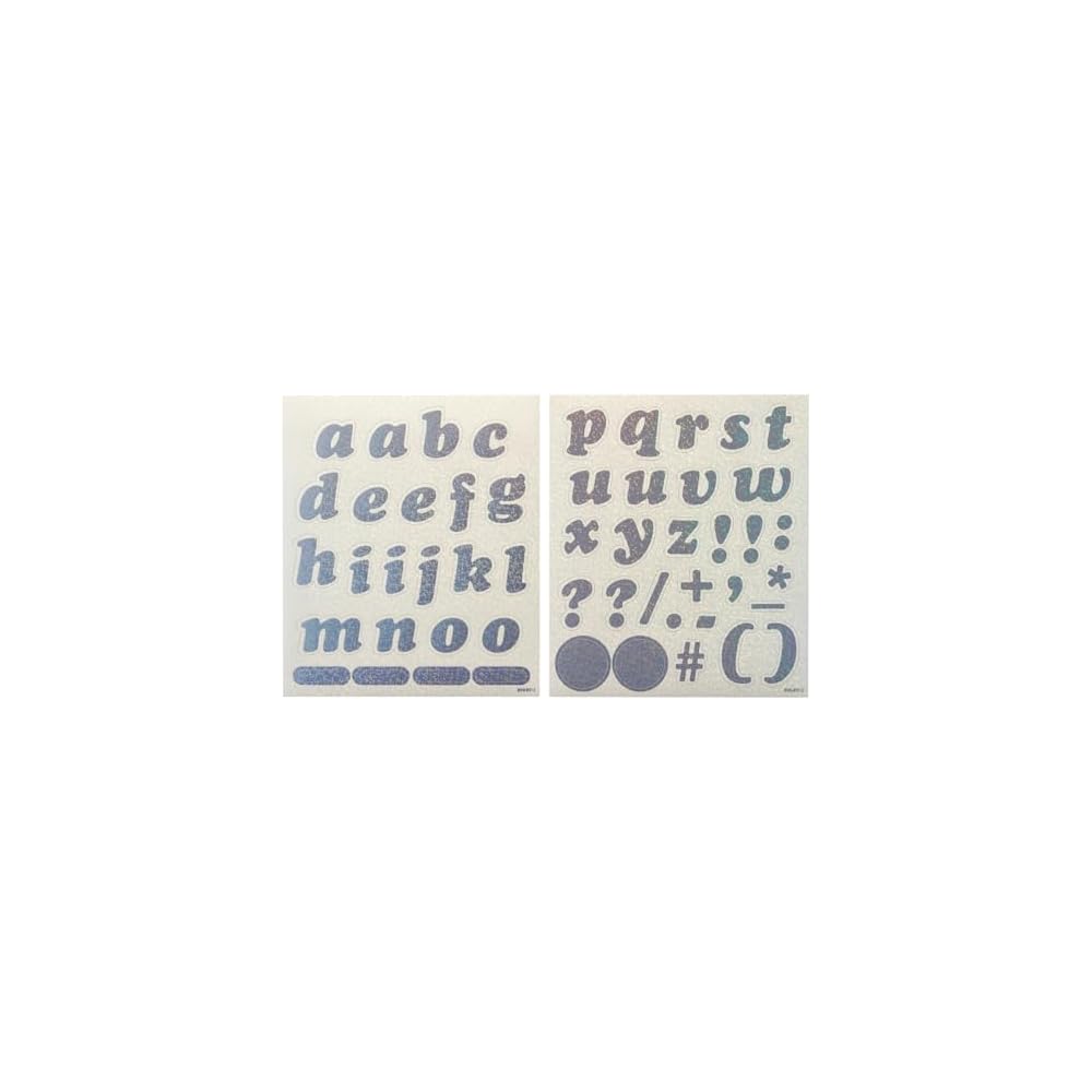 

Plus Itooshi Holographic Decoration Stickers Silver 3D Letters for Fan Activities 91-497