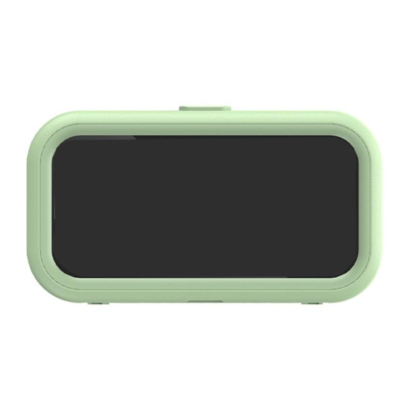 

Водонепроницаемый держатель для телефона для душа, регулируемый угол поворота, настенный держатель для телефона для ванной комнаты, кухни зелёный