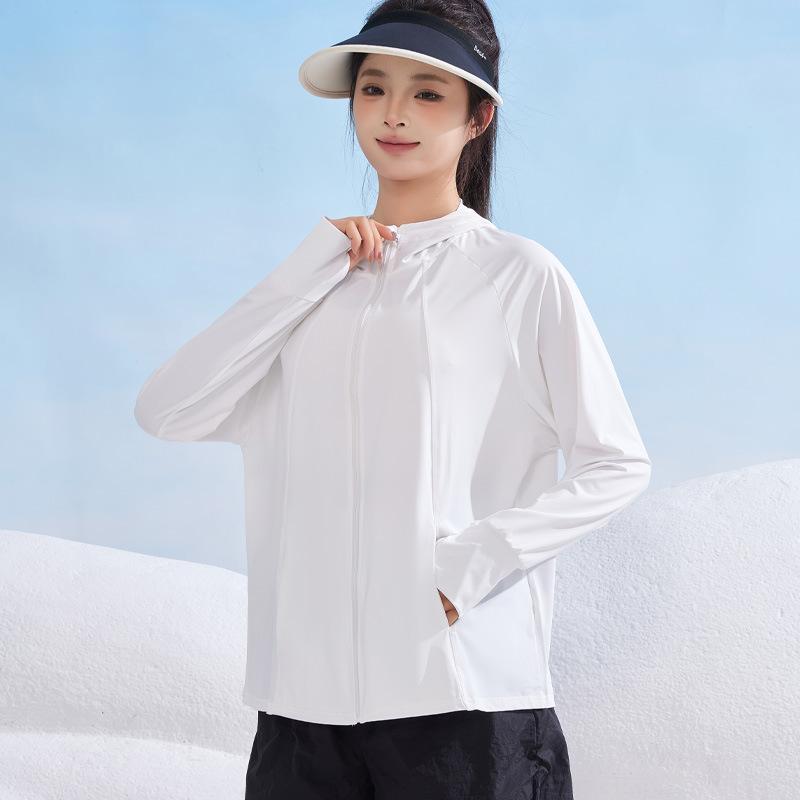 Women’s Plus Size Sun Protection Jacket UPF50+ UV Protection Lightweight Breathable Ice Silk Summer Sunscreen Coat