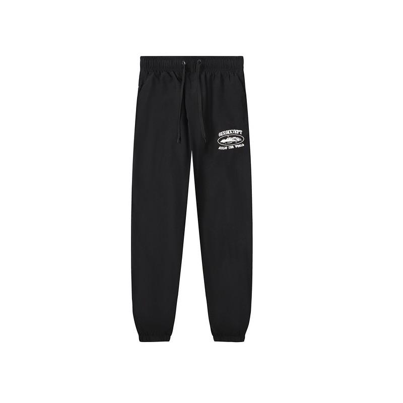 Mens Breathable Mesh Embroidered Track Suit Set Casual Windbreaker Jacket Pants Loose Fit Outdoor Wear