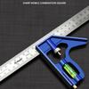 90 Degree Stainless Steel Multifunctional Horizontal Square Ruler For Woodworking 45 Degree