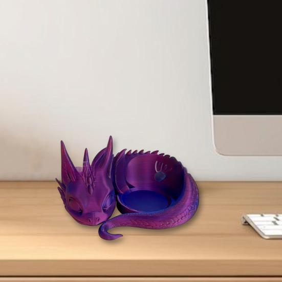 3D Printed Dragon Speaker Stand Lying Dragon Smart Speaker Base Cartoon Dragon