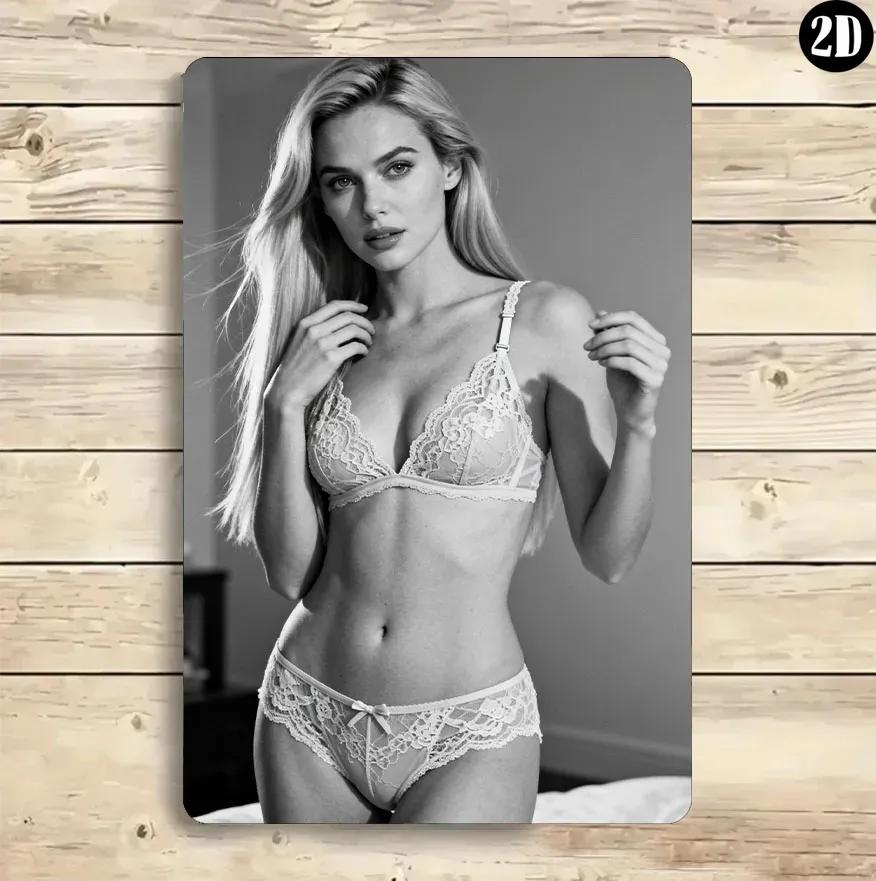 Fashion Metal Wall Art Iron Plaque Weatherproof Indoor Outdoor Home Decor 20x30cm