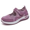 Shoes Women's Shoes Versatile Middle-aged Mother Shoes Soft Soles Not Tired Feet Flat Shoes Breathable Velcro Casual Shoes Single Shoes