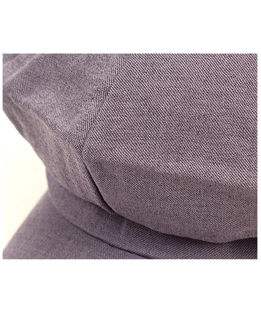 Yunibeosyeolkemiseuteuli Modern Linen Gray Newsboy Cap