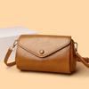 Autumn Women's Vegetable Tanned Leather Textured Crossbody Bag - Fashionable, Versatile, Retro Design in Multiple Colors.