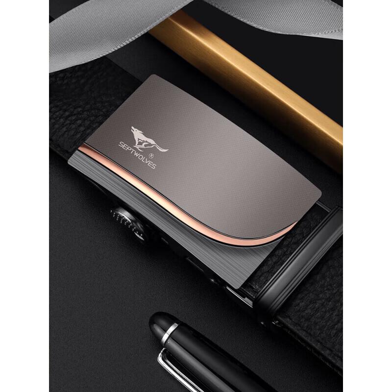 SEPTWOLVES Men s Automatic Buckle Leather Belt