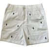 Polo Ralph Lauren SS24 Pony Embroidered Mid-Rise Straight Leg Shorts Kids Shorts White 323791759-001