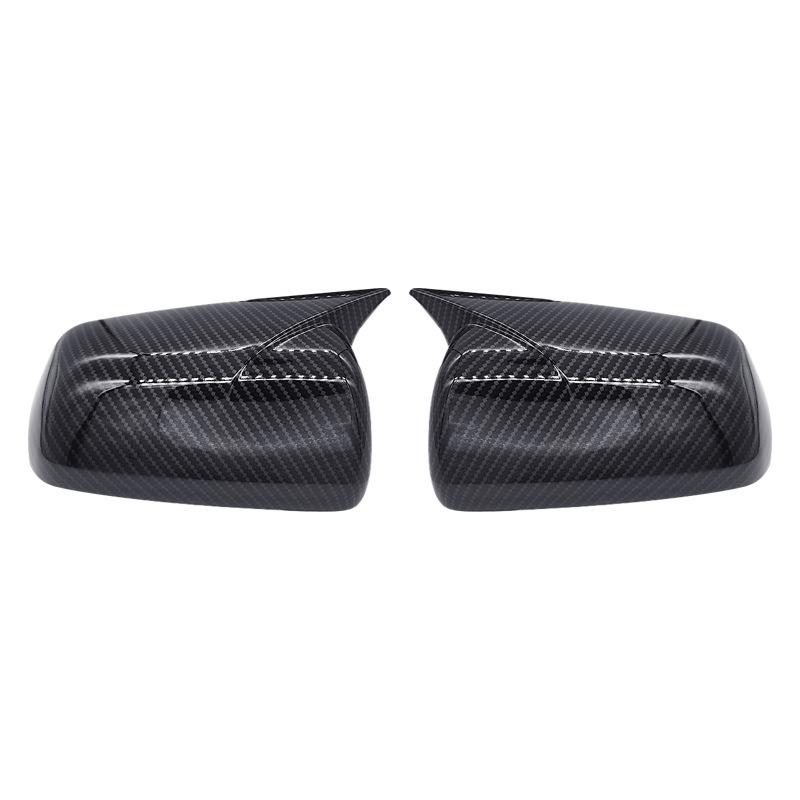 Bull-Horn Door Mirror Cover For Mitsubishi Lancer 2008 2009 2010 2011 2012 2013 2014 2015 2016 Car Rearview Accessories