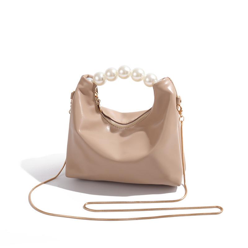 High-End Perlenhandtasche für Damen, Mini-Kette Einzel-Schulter Crossbody Kleine Tasche, Knödel-Tasche