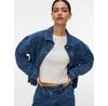 Women's Shirt Jacket Vero Moda VMJAMIE Loose Fit (10331693) Blue/yellow
