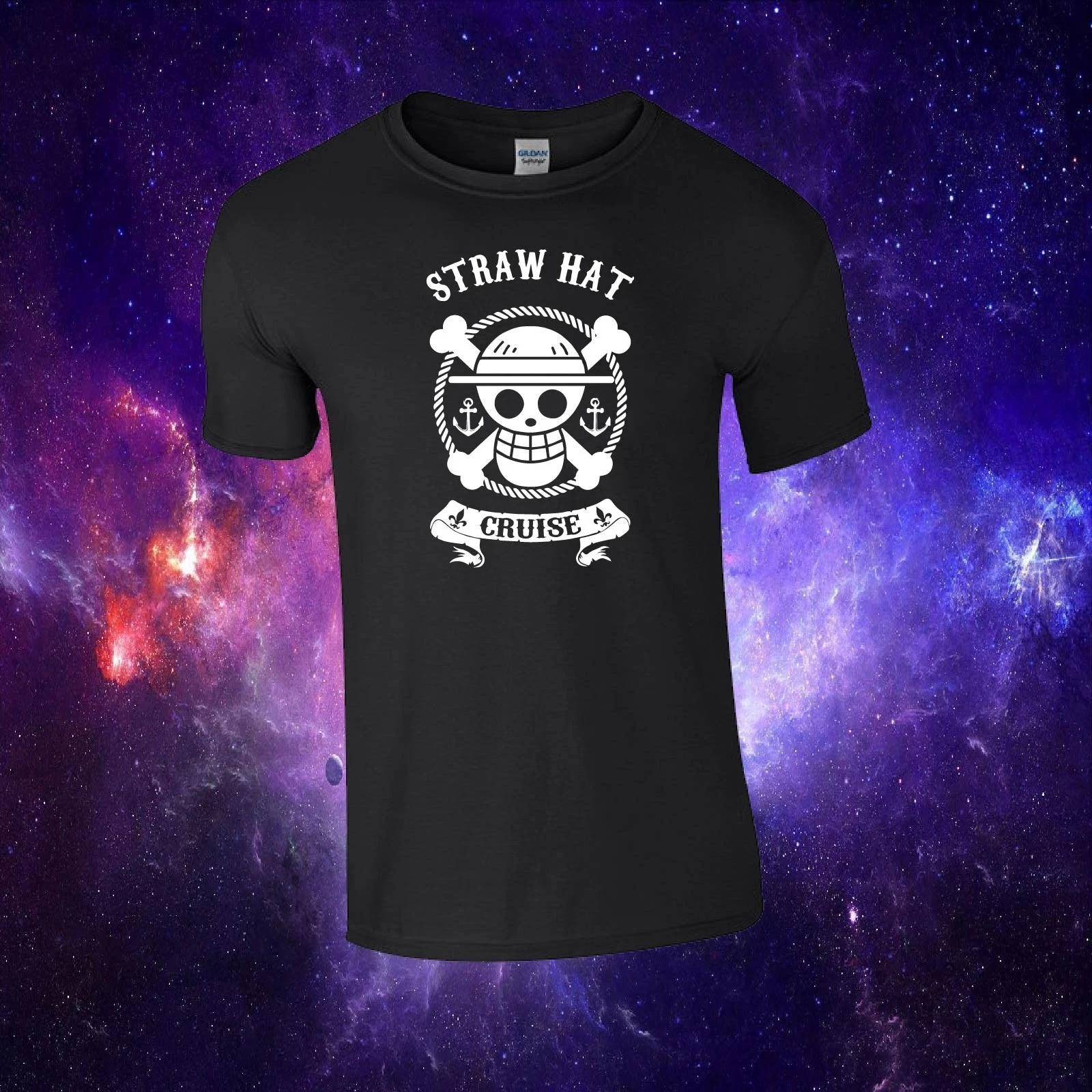 Straw Hat Cruise One Piece Anime Inspired Adults/Kids Unisex Top T-shirt M