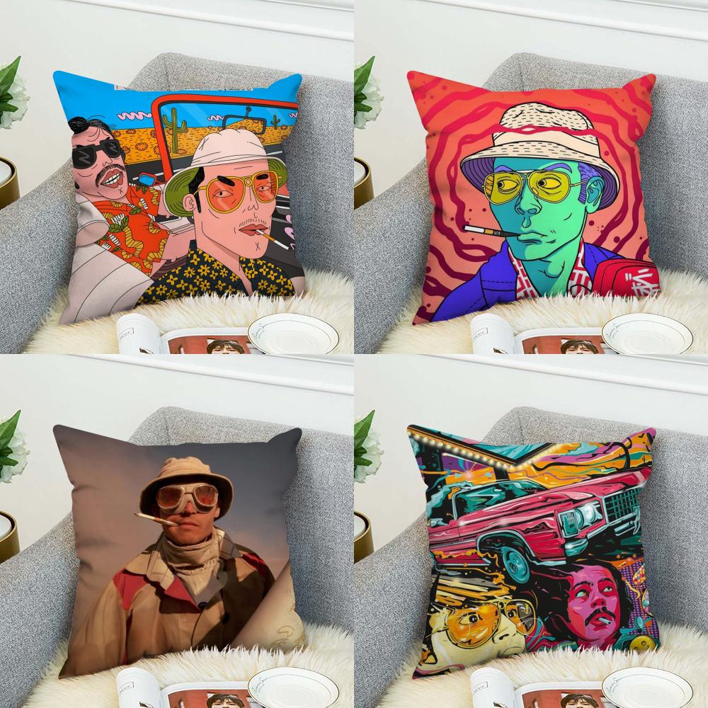 Fear And Loathing In Las Vegas Pillow Case For Car Sofa Decorative Home Doublesided Print Plush Square Throw Pillow Cushion Cov