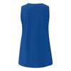 Women's Fashion Plus Size V Neck Color Sleeveless Casual T-Shirt Tank Top Top