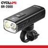 2000 Lumen CYCLAMI Fahrradscheinwerfer Fahrradtaschenlampe Lenker Typ-C MTB Straße Highlight BR2000 Frontleuchte Licht Aluminiumlegierung