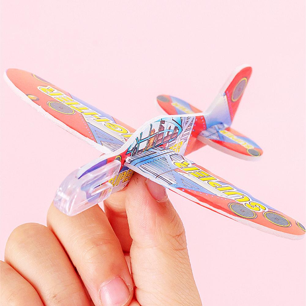 10Pcs Kids Party Supplies DIY Multicolor Foam Airplane Boys Girls Birthday Party Souvenirs Pinata Filler Kindergarten Prize Toys