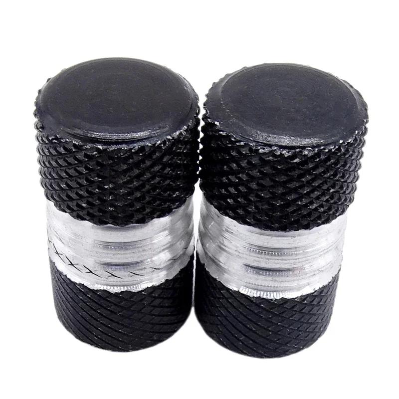 1 Pár Univerzální Čepičky Ventilků Pneumatik Automobilu Vroubkovaný Styl Čepička Ventilku Pneumatiky Hliníkový Dřík Kola Pneumatiky Víčko Vzduchového Ventilku Příslušenství pro Automobily