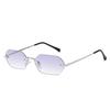 Fashion Vintage Rimless Square Sunglasses Women Men Luxury Brand Designer Popular Travel Small Frame Sun Glasses Sexy Ladies