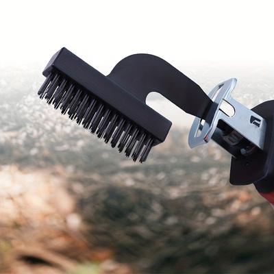 Durable Carbon Steel Electric Wire Brush Attachment - Versatile for Reciprocating Saw, Rust Removal, Grinding & Stain Cleaning