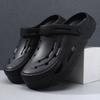 Gartenschuhe Herren Lochschuhe Herrensandalen Sommer neue einfarbige Sandalen Paar Zehentasche Strandschuhe Herren