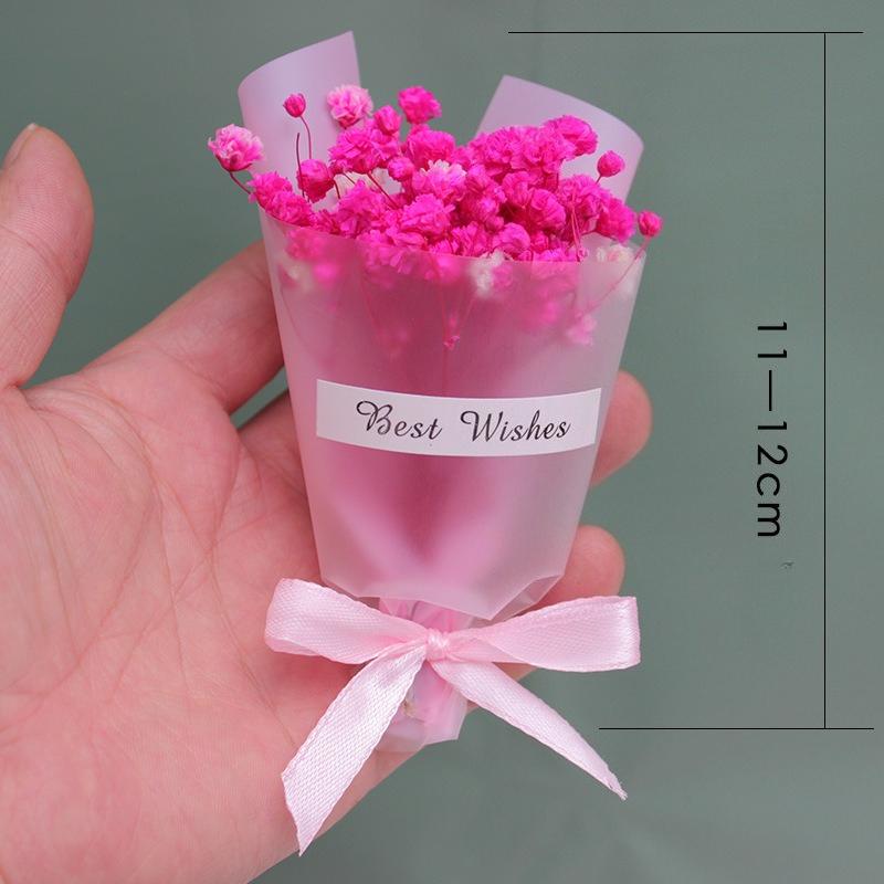 Beautiful Dry Flowers Fridge Magnets Babysbreath Rose Sunflower Flower Bouquet Fridge Stickers Wedding Gifts Home Decoration