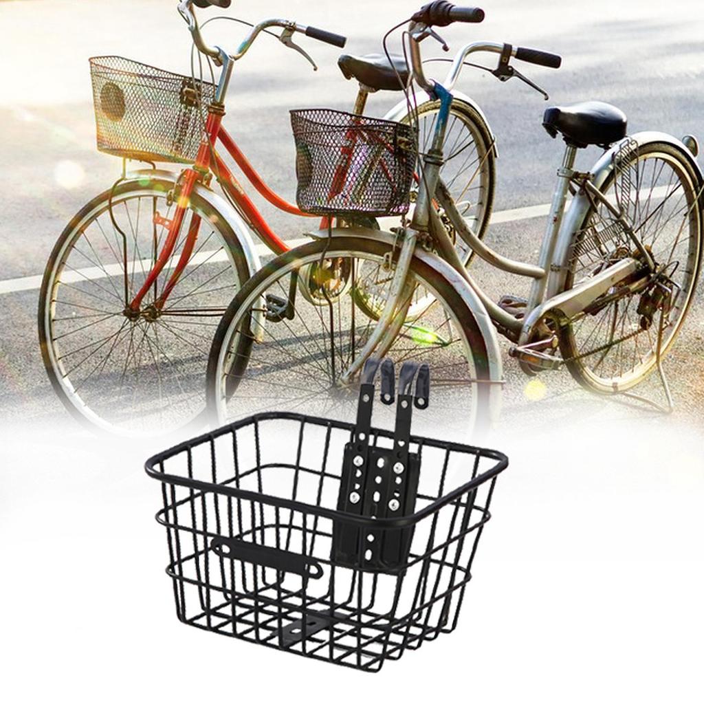 Front Kids Bike Basket Metal Sturdy Convenient Universal, Waterproof, Repair Part, Children Bicycle Basket, Easy Installation