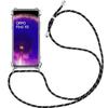 Shoulder Strap Case for Oppo Find X5 Anti-scratch Reinforced Corners + Black Shoulder Strap