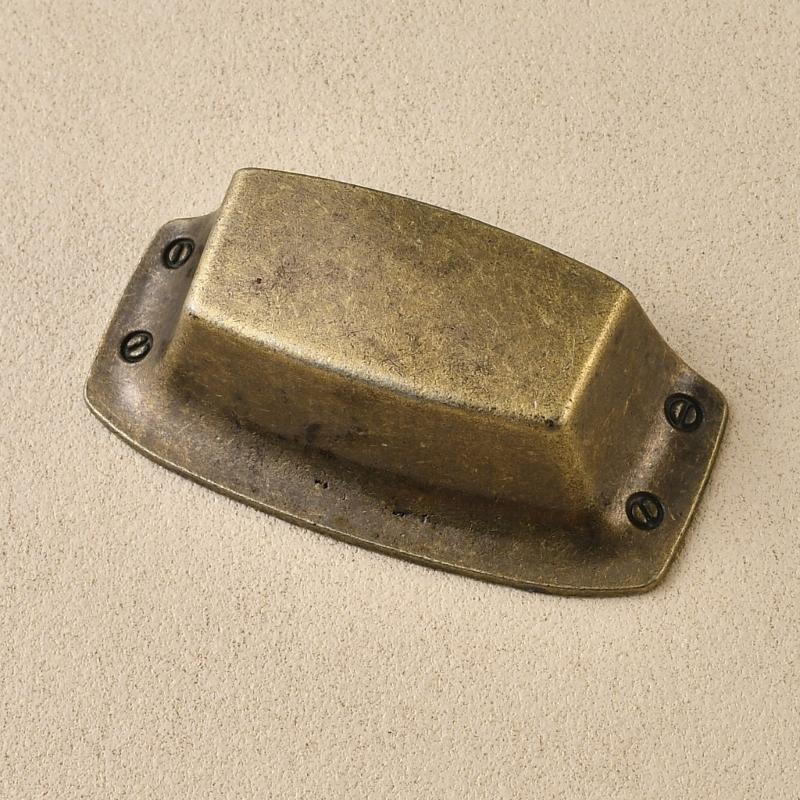 Ergonomic Curvilinear Form Handles for Drawer Entrances Offering Traditional Look and Strong Construction for Residential Application