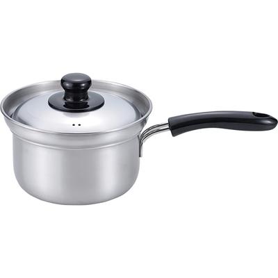 Wahei Freiz Tsubamesanjo Pot 16cm with Lid Stainless Steel Compatible with IH and Gas Tsubamesanjo Spill-resistant One-handed EM-006