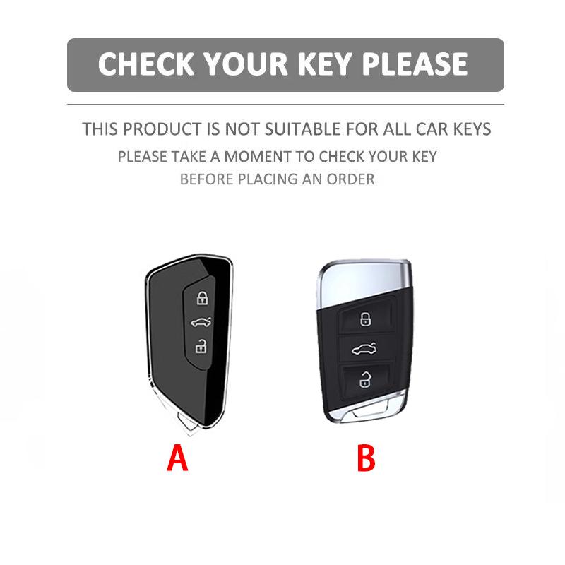 Zinc Alloy Car Key Case Cover For Vw  Golf 8 Mk8 Id.3 Id.4 Cupra Octavia Seat Leon Mk4   Formentor Tarraco