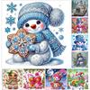 Snowman Partial DIY 5D Special Shaped Drill Diamond Painting Gem Art for Adults/Beginners Gift Idea Home Wall Decor 30x30cm
