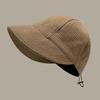 Quick-drying Waffle Bucket Hat Anti-UV Wide Brim Sun Hat Fashion Fisherman Hat  Travel