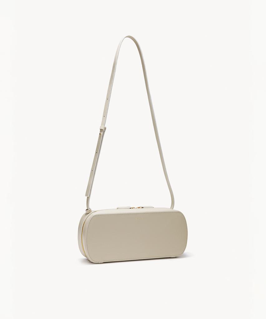 Clave Kelly Cream White Shoulder Bag