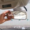 Sada 4ks nálepek na zpětná zrcátka Hello Beautiful Letters Self Afirmace Reflexní růžové vinylové samolepky na auto pro ženy