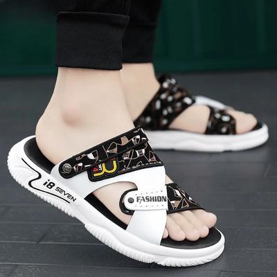 Mode Herrenschuh Rutschfest Outdoor Männliche Pantolette Sommer Pantoletten Trend 2024 Original Designer Luxus Stil Gummi Elegant Erwachsener Spaß