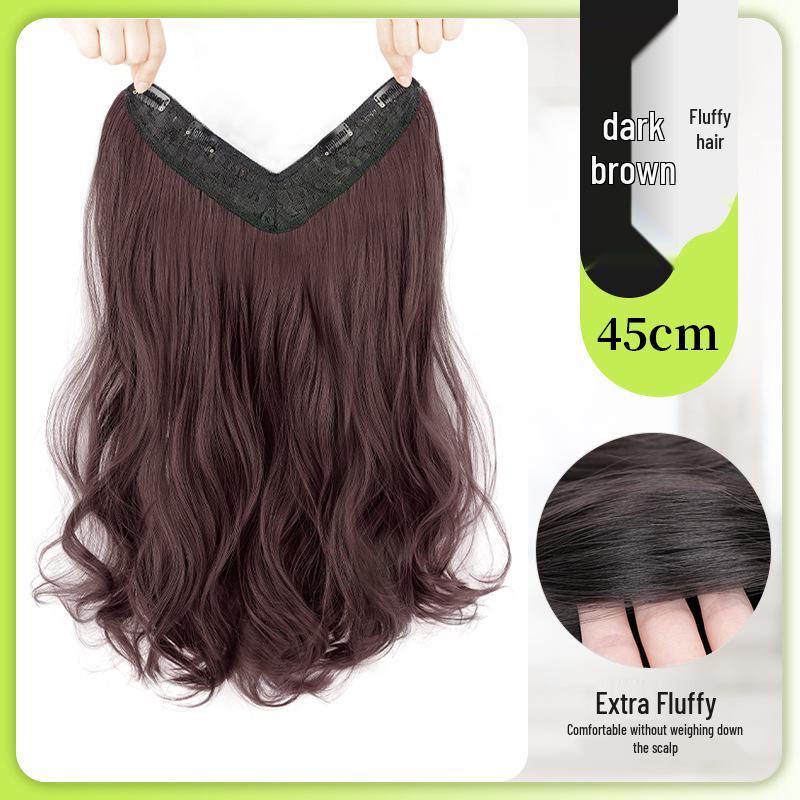 Long Curly Hair Wig Extension – Seamless, Voluminous, and Invisible for Women