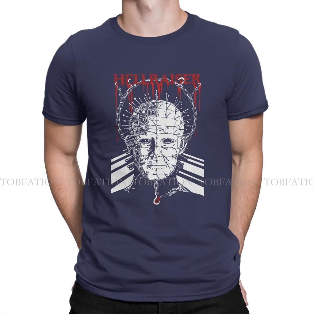 Pinhead Hip Hop TShirt Hellraiser Horror Movie Leisure T Shirt 100 Cotton Stuff For Men Women