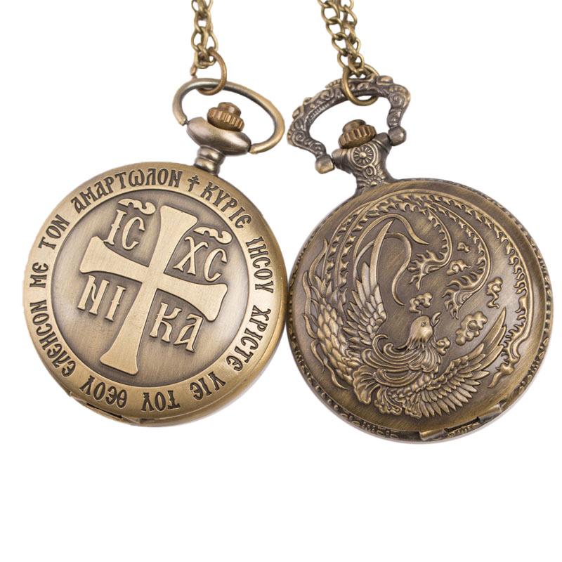 Vintage Quartz Pocket Watch with Retro Flip Necklace Pendant Design