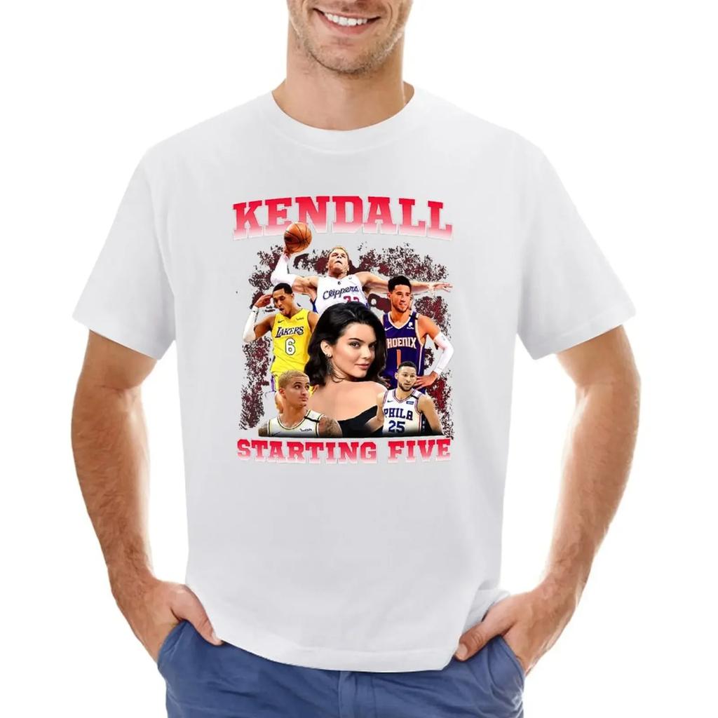 Kendall Jenner Starting Five T-shirt cute clothes quick drying funnys blanks funny t shirts for