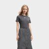 FILA Original Round Neck Solid Color Comfortable Simple Short Sleeve Dress Women dresses F11W639312FDY