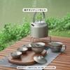 KEITH Titanium Tea Set with Gaiwan and Teacup, 180ml Capacity, Double-Walled Teacup, Ultra-Lightweight, Rust-Proof, Stackable, Portable Tea Set for