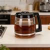 Glass Coffee Pot Easy to Clean Heat Cold Proof Coffee Maker Replacement   with Handle