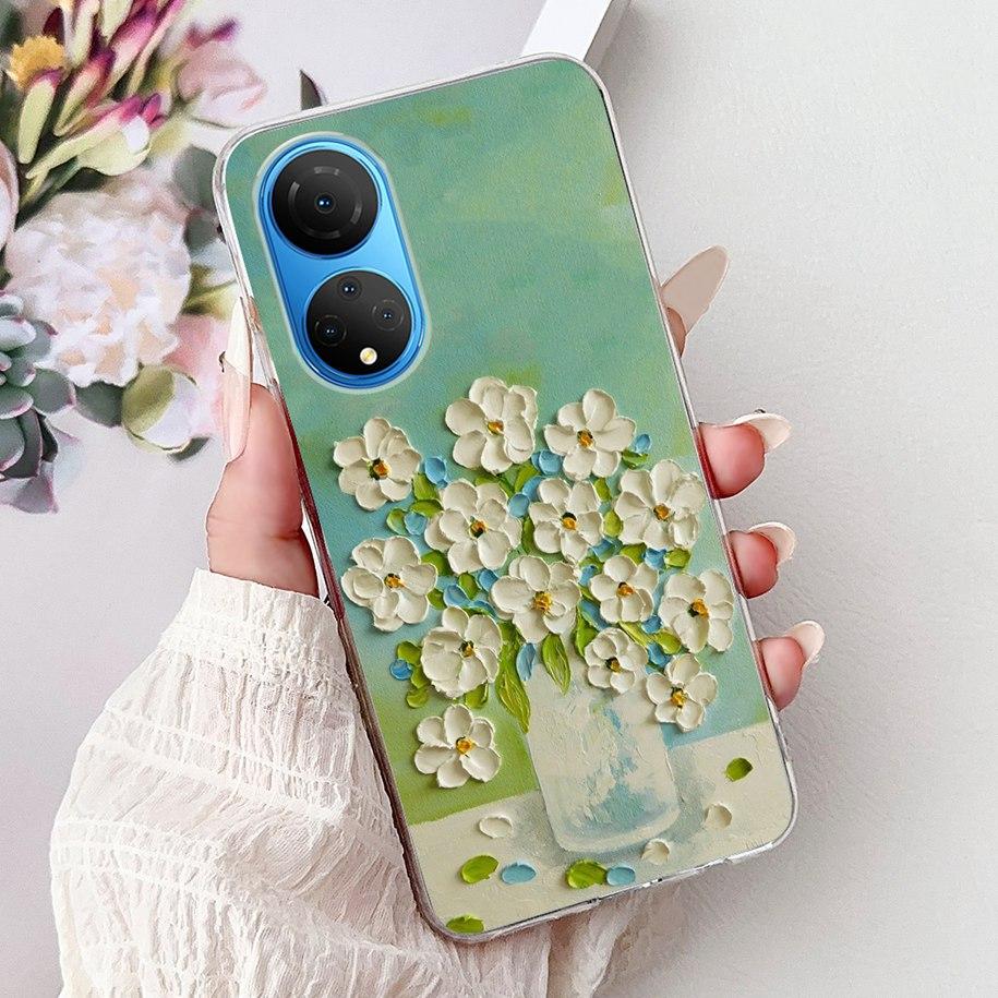 For Honor X7 2022 Case CMA-LX2 CMA-LX1 CMA-LX3 Shockproof Cover Fashion Butterfly Soft Phone Case For HonorX7 X 7 HonorX7 Bumper